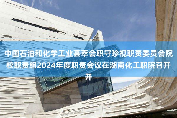 中国石油和化学工业荟萃会职守珍视职责委员会院校职责组2024年度职责会议在湖南化工职院召开