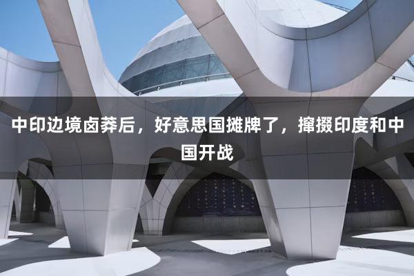 中印边境卤莽后，好意思国摊牌了，撺掇印度和中国开战
