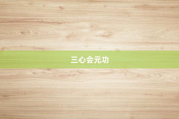 三心会元功